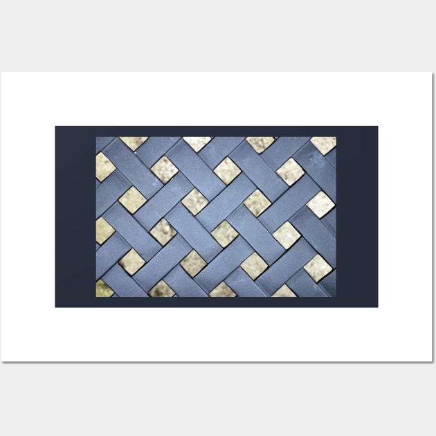 Abstract Lattice Pattern Wall Art by pinkal